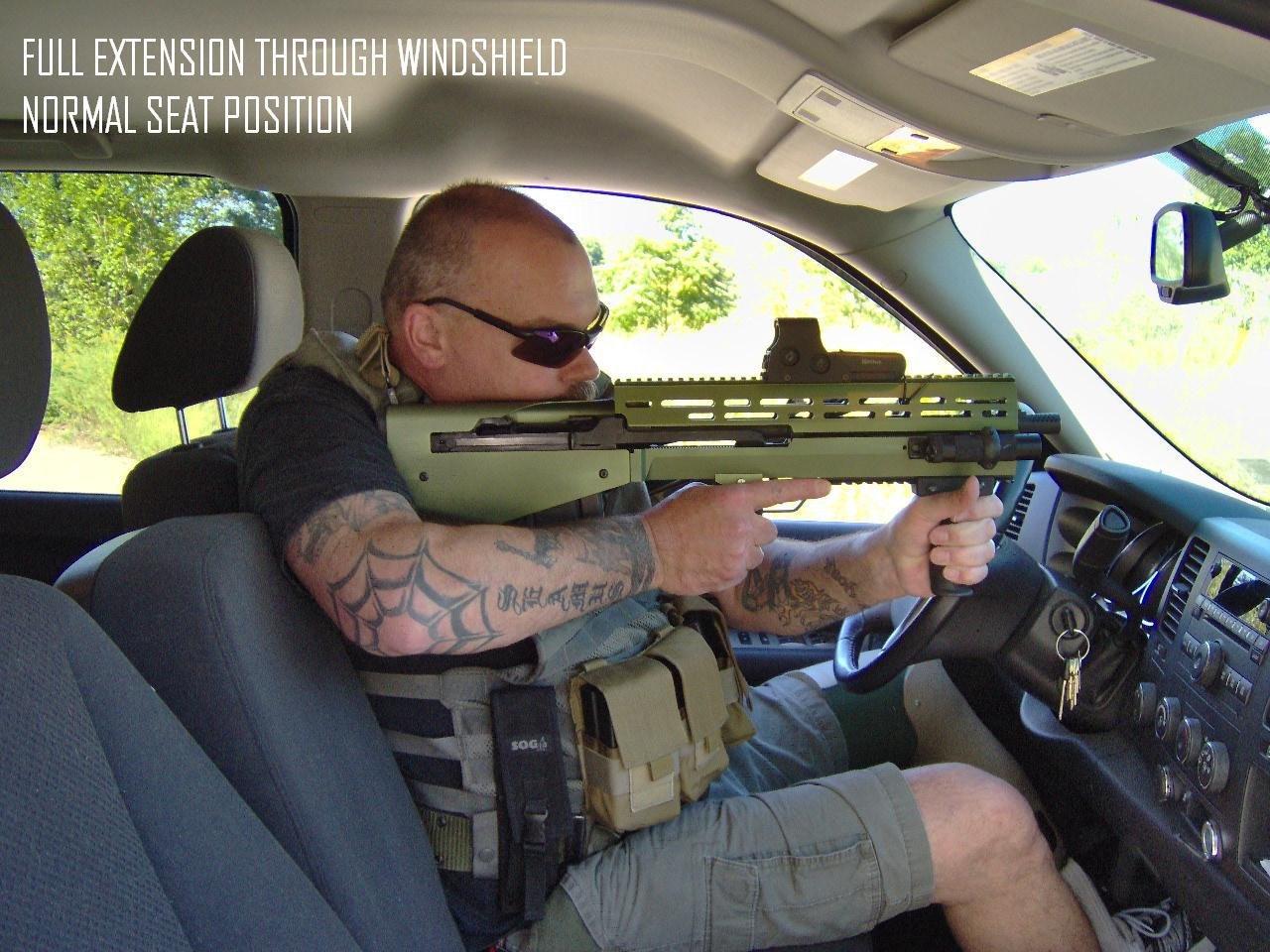 BullDog_762_Bullpup_M14_M1A_Rifle_Chassis_Stock_System_NYPD_Det._Patrick_O'Conner_Truck_front